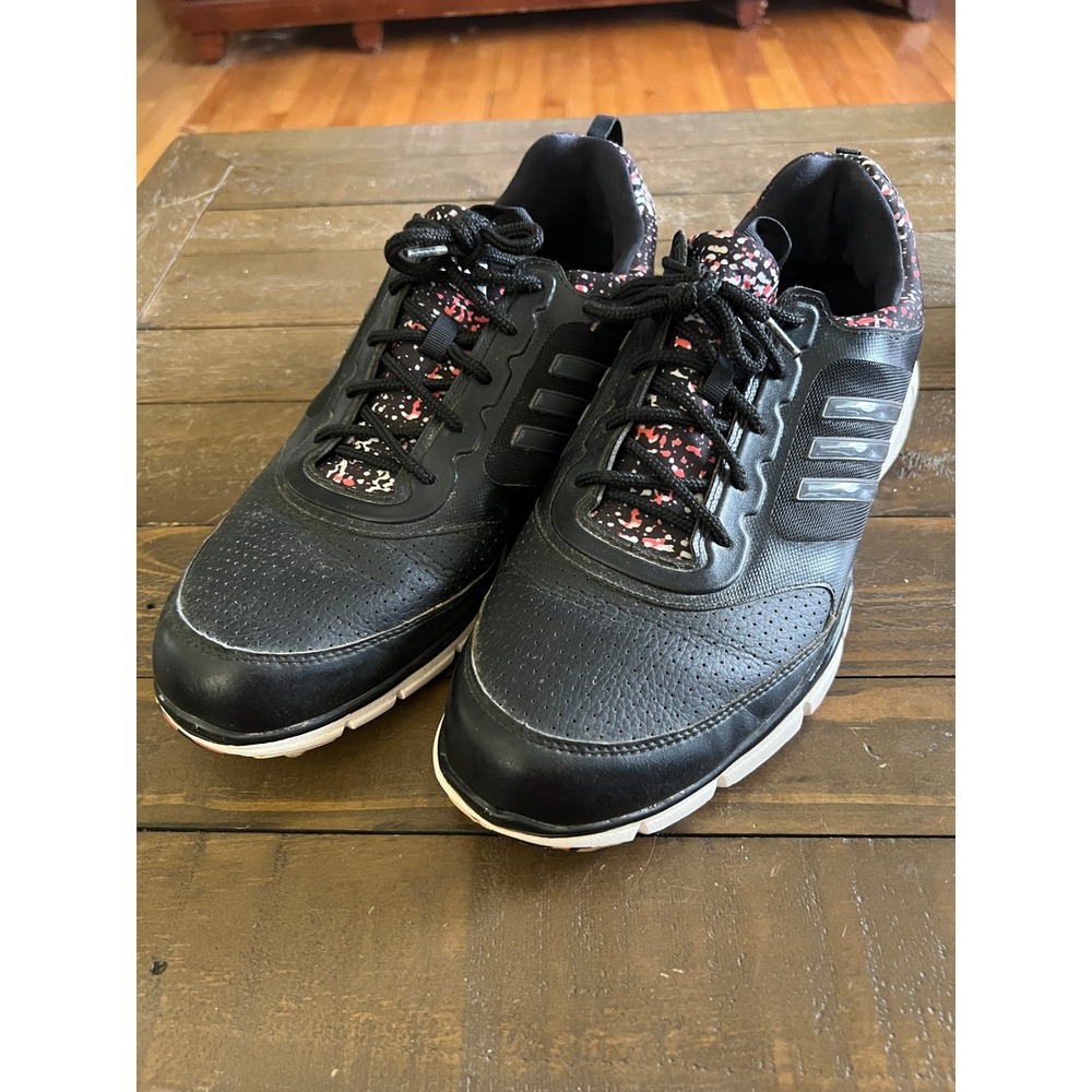 Adidas Adistar Golf Shoes Spikeless Black Coral Athletic Women Size 10